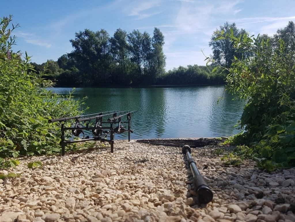 A swim set up ready for a session